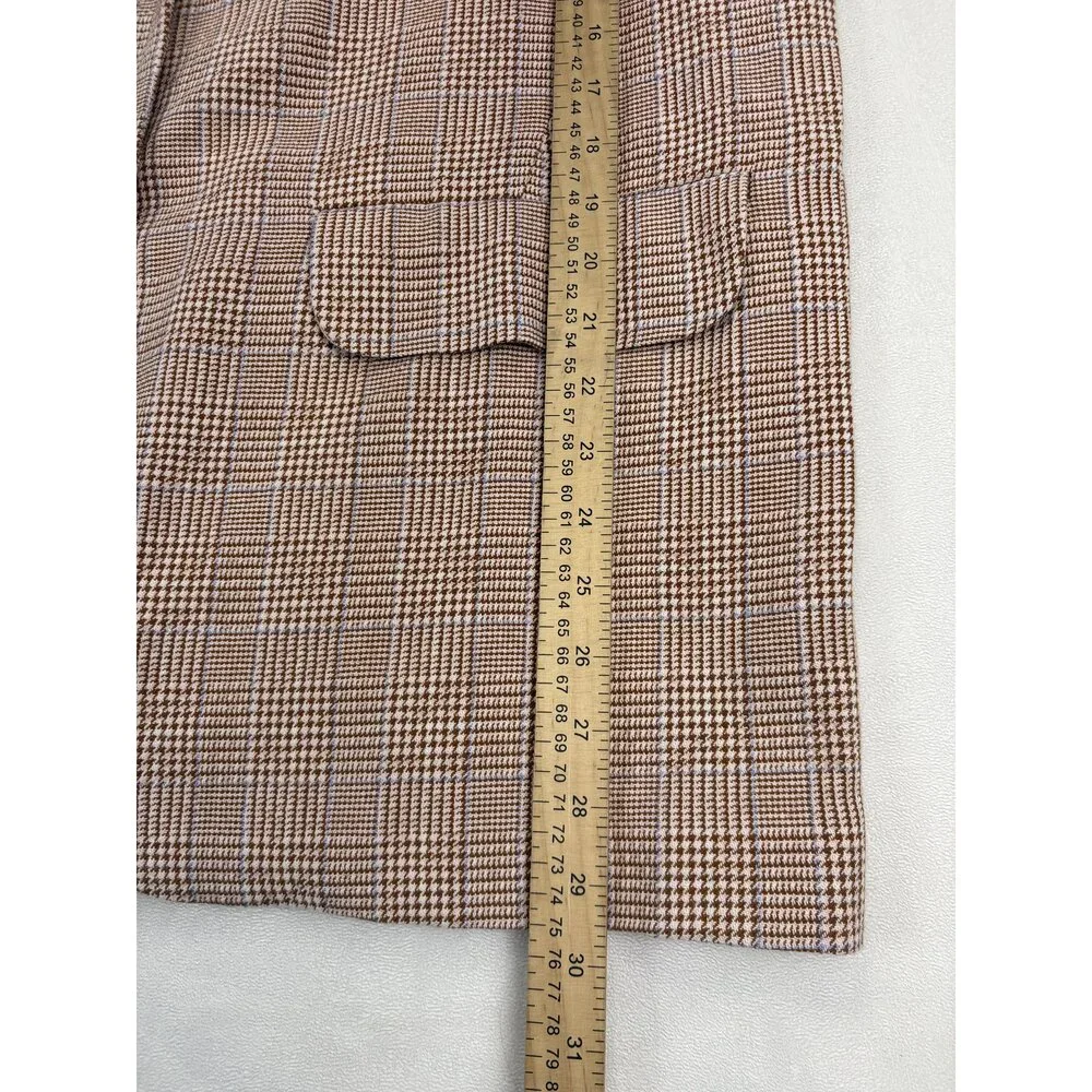We The‎ Free Men's Plaid Tailored Blazer Sport Coat Large